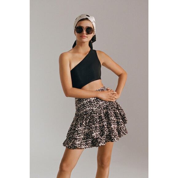 Anthropologie Maeve Tiered Mini Skirt - New Size 6 - Picture 1 of 7